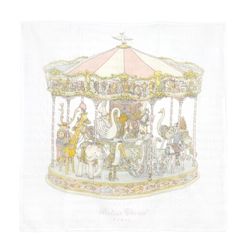 Atelier Choux Paris 粉色旋轉木馬包巾