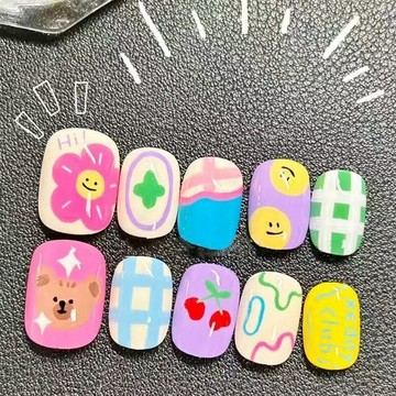 🎀台灣出貨🎀 【萌趣櫻桃軟糖】元氣少女卡通小熊笑臉花朵風甜美可愛時尚風穿戴