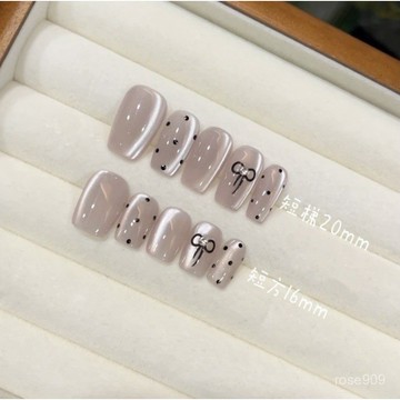➕最新設計款穿戴甲💅赫本光療冰透漸變貓眼美甲 純手工穿戴甲手工美甲貼片可拆卸成品短梯穿戴甲 DZTT