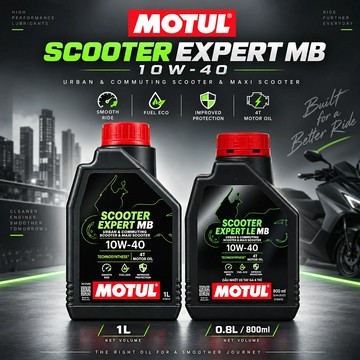 Motul Scooter Expert 4T 10W40 MB 合成機油 0.8L／1L