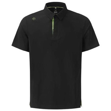 Descente 迪桑特 短袖上衣 男裝 Polo衫 黑 DR12MFTS3B-BLKG