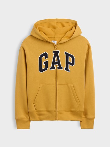 兒童寬鬆版Gap Logo拉鍊連帽外套