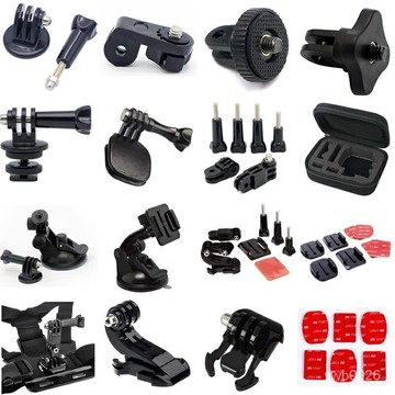 gopro配件相機快拆底座轉接頭背包夾卡扣連接件頭盔固定支架