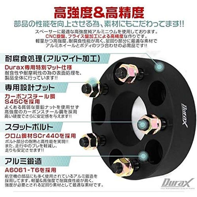 Duraxワイドトレッドスペーサー 20mm レッド100-4H P1.25