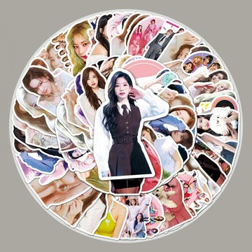 高 CP 值✨平價好物 50張twice貼紙 個性韓國女團塗鴉貼紙DIY滑板手機行李箱貼紙防水 閨蜜情侶互換禮物
