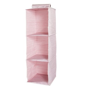 芙蘿3格毛櫥-粉色