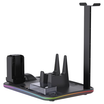 ipega 派鯊魚 Switch2switch主機通用散熱底座  黑色  1個  PG-SW2065