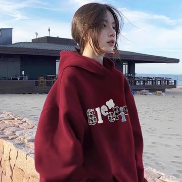 連帽衛衣女 帽T大學T 慵懶風 抗皺  銀狐絨帽T 重磅帽T 刷毛帽T 韓系 高磅數 小個子 上衣 女生上衣大尺碼 多色