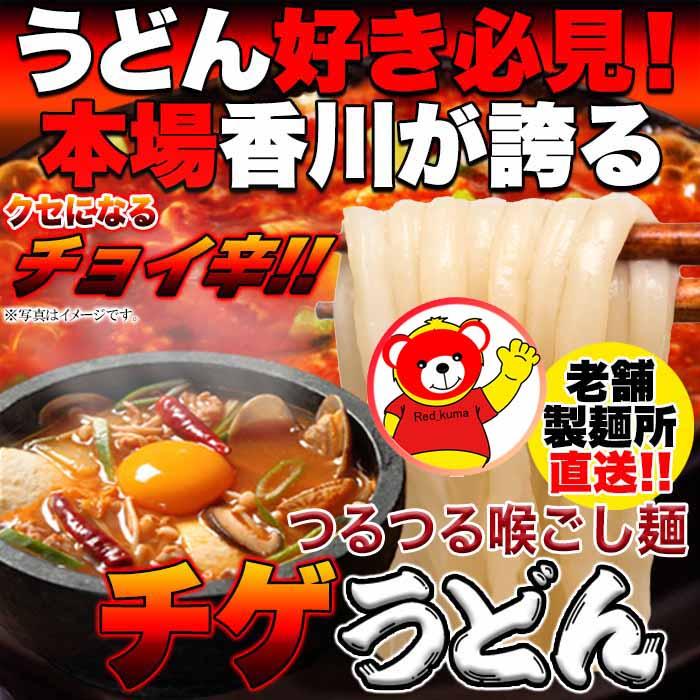 讃岐の製麺所が作る、チョイ辛うまチゲうどん4食(180g×4)-ゆうパケット出荷