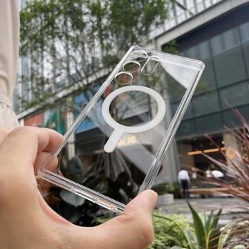 適用于三星S25Ultra手機殼軟邊s24+保護套透明硬殼S23ultra鏡頭全包保護殼s22ultra輕薄防摔25純色商務簡約殼