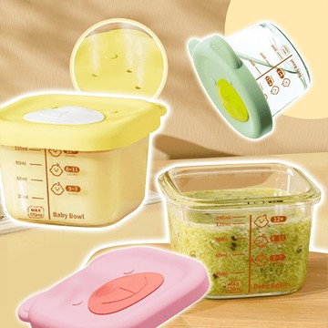 圓形140ml副食品玻璃保鮮罐178小舖副食品盒 副食品碗 副食品餐具 輔食盒 食物分裝盒