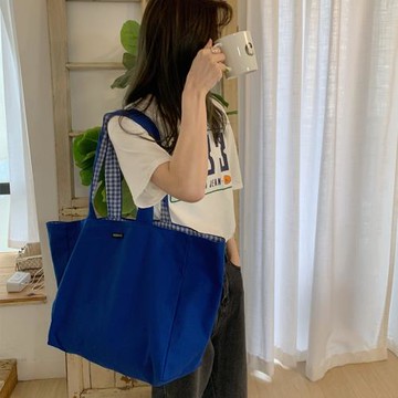 小白兔幾大容量韓版百搭簡約單肩包休閑正反雙面兩用簡約包包學生