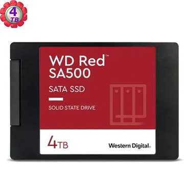 WD_RED SA500 4TB NAS 2.5" SSD WDS400T1R0A-固態硬碟 威騰公司貨｜滿額領券最高現折$220