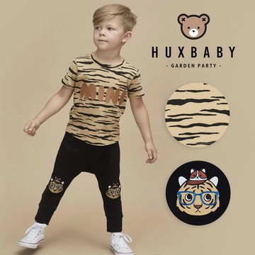 澳洲 Huxbaby 有機棉老虎短袖上衣/長褲