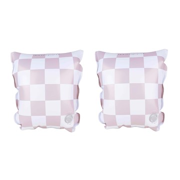 SWIM ESSENTIALS 荷蘭嬰幼兒充氣臂圈  方格 粉色 + 白色  2個