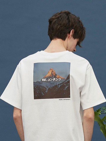 New Replay Campaign 1/2 T-shirt [Pink]