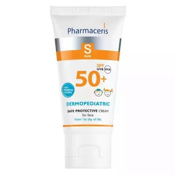 【Pharmaceris法瑪仕】S純物理超薄透防曬霜SPF50+50ml/ F1敏弱無暇三合一防曬乳SPF50+30ml