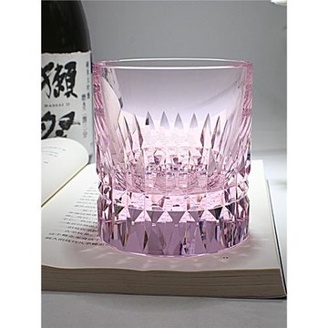 K9水晶洋酒杯威士忌杯高顏值輕奢江戶切子杯日式手工雕刻家用禮品