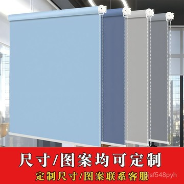 🔥臺灣出貨🔥【客製化】 全遮光捲簾 免打孔捲簾 升降防水窗簾 捲簾式窗簾 浴室窗簾 調光簾 百葉簾 卷簾 遮陽捲簾 拉簾