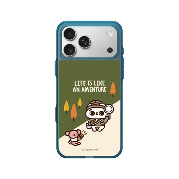 iPhone 17 Pro Max Clear (相機按鈕) 夜幕藍 - 爽爽貓 Song Song Meow by SECOND - 冒險爽爽貓