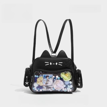 惡魔天使新款辣妹小食量痛包甜酷少女學院風雙肩背包潮單肩斜挎包