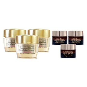 ESTEE LAUDER雅詩蘭黛 年輕無敵膠原霜15ml*3(盒裝) + 特潤超導魔法精華霜膜7ml*3