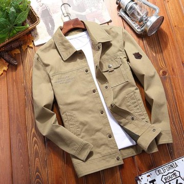 JPDUN旗艦店外套男裝海軍甲板服工裝戰術軍旅潮流美式飛行員夾克