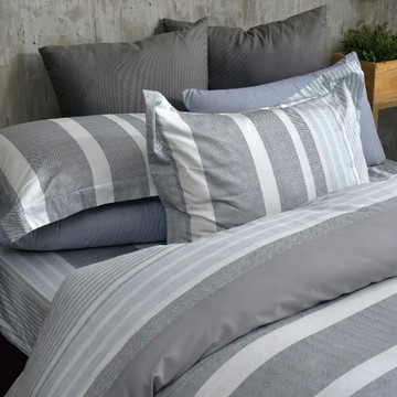 床包組-內含床包+枕套/純粹好棉100%無異纖精梳純棉/2208平行空間