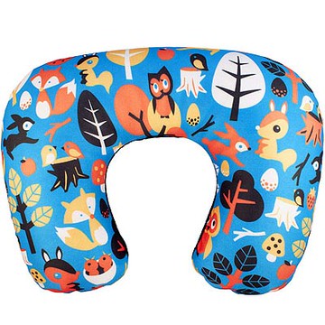 《DQ》好拆洗充氣枕-動物森林-- 午睡枕 飛機枕 旅行枕 護頸枕 U行枕