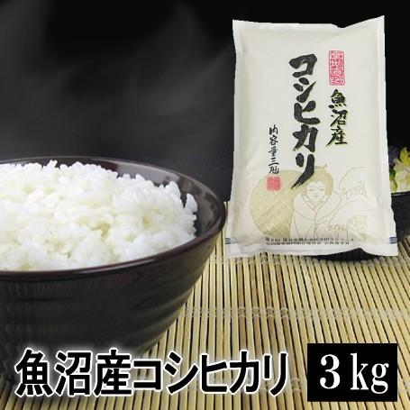 米 3kg 魚沼産コシヒカリ 令和5年産 白米 送料無料（北海道・九州・沖縄は除く）離島は発送不可