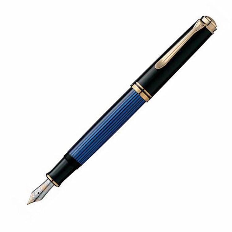 ペリカン Pelikan スーベレーン M600 ブルーストライプ 万年筆 F（細字）