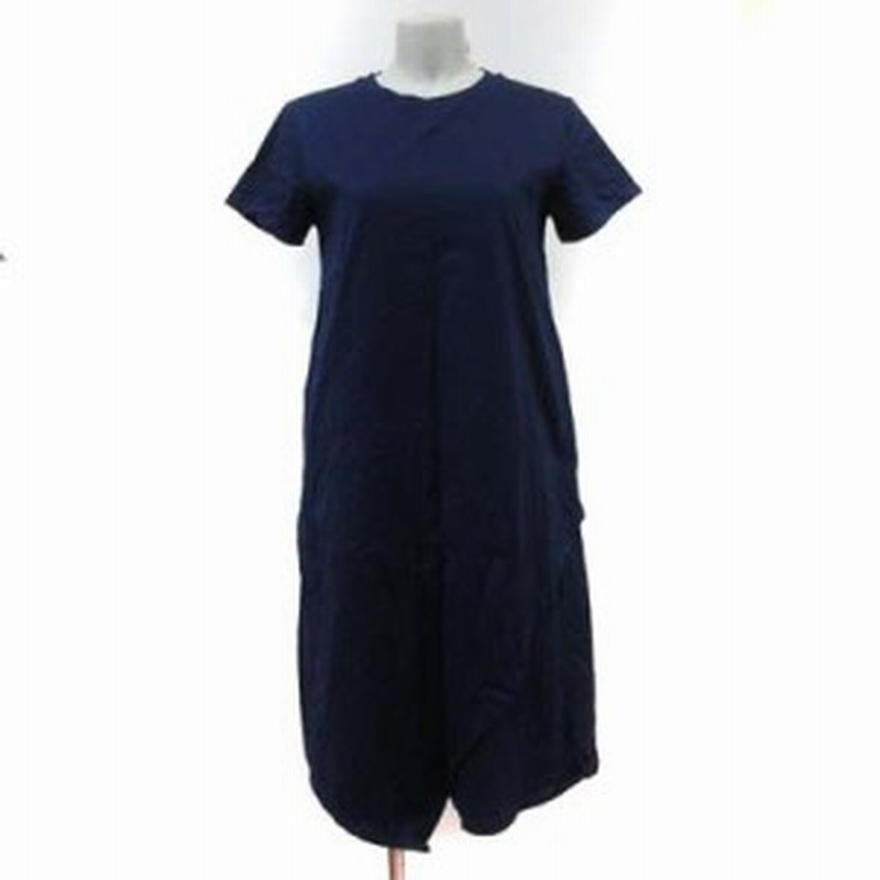 中古 ユニクロ Uniqlo Tシャツワンピース ロング 半袖 S 紺 ネイビー Yi レディース 通販 Lineポイント最大1 0 Get Lineショッピング