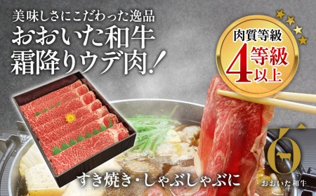 おおいた和牛 すき焼き・しゃぶしゃぶ700g ウデ肉 牛肉 和牛 豊後牛 国産牛 赤身肉 大分県産 九州産 津久見市 国産