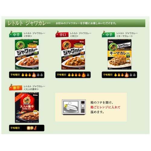 ハウス レトルトジャワカレー 辛口 200g*2箱セット  ジャワカレー