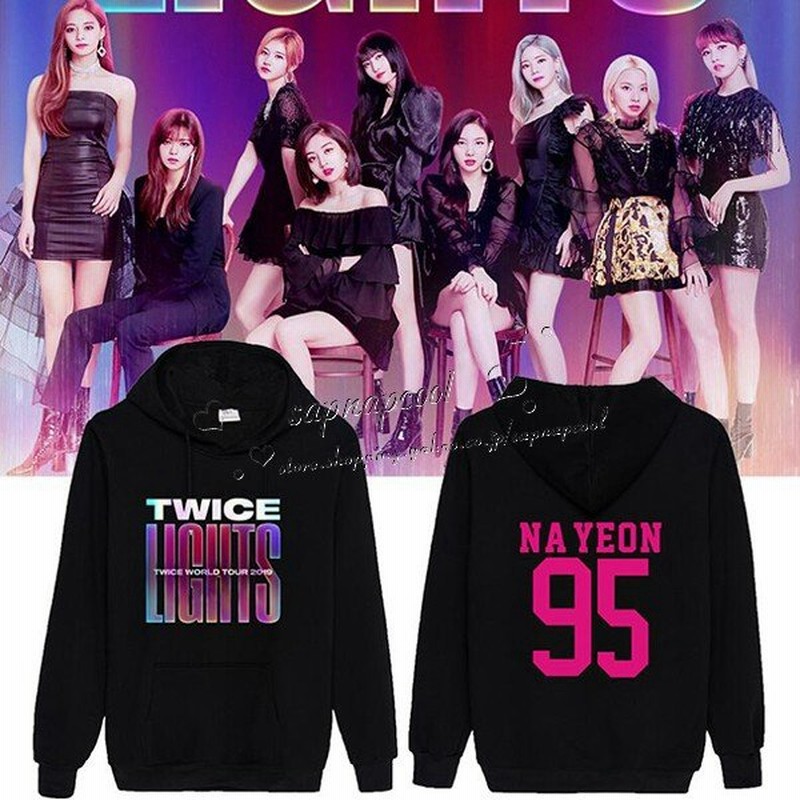 送料無料 Twice World Tour 19 韓流グッズ パーカー スウェット フード付き 春秋 男女兼用 周辺 応援服 打歌服カジュアルウェア ペアルック 通販 Lineポイント最大get Lineショッピング