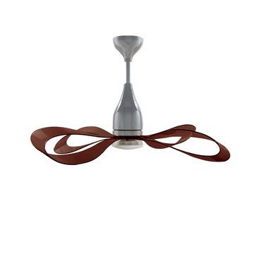 46吋緞帶系列吊扇L08-NESTRO-鉻色／透咖啡