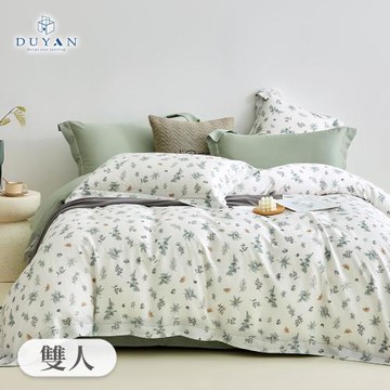 【DUYAN 竹漾】40支100%天絲四件式被套床包組 多款任選 台灣製(雙人)