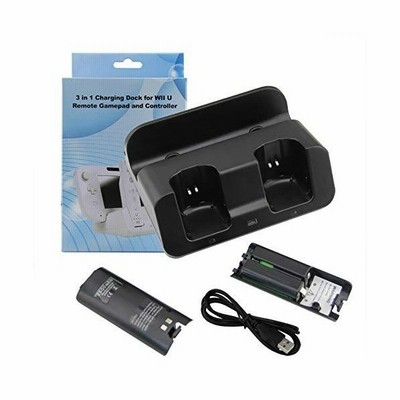 Wii U ゲームパッド Game Pad リモコン 2台 置くだけ充電器充電スタンド 充電ポート 収納 ブラック 通販 Lineポイント最大get Lineショッピング