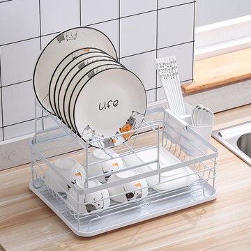 廚房置物架碗碟碗盤收納架瀝水架家用多功能放碗架碗筷收納盒碗柜