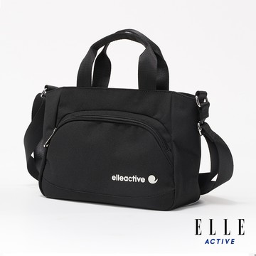 【ELLE ACTIVE】 活力隨行系列 簡約休閒手提/側背托特兩用包-黑色 (EA24M2FB401-99)