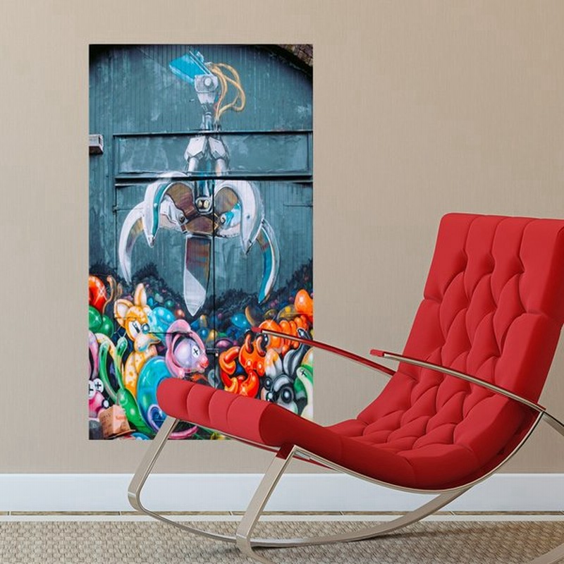 ストリートアート グラフティ Ufoキャッチャー Mu3アクセント壁紙 ウォールステッカー 日本製 特大 アート 写真 ポスター シール インスタ 通販 Lineポイント最大get Lineショッピング