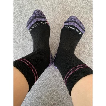 專業戶外徒步登山80美利奴羊毛女加厚全毛圈保暖中筒襪子吸濕排汗