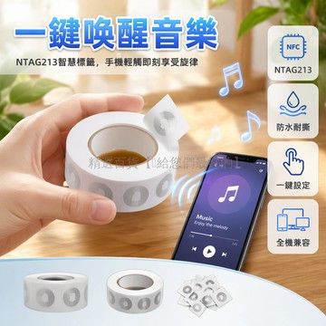 台灣出貨✨ NFC 電子音樂牆貼紙 手機晶片感應貼 空白 NFC 標籤 213 型號 自定義快捷指令 智能家居自動化貼片