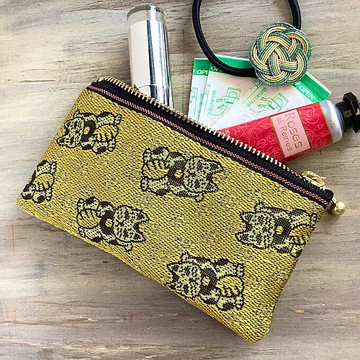 Mini pouch [Maneki Neko] 榻榻米邊零錢包 Card case 招財貓