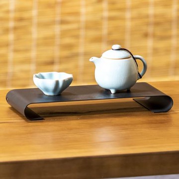 桌面茶具置物架小博古架古董架茶室辦公室茶壺架紫砂壺擺件展示架