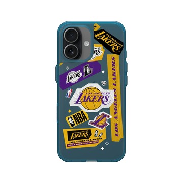 iPhone 17 Clear (相機按鈕) 夜幕藍 - NBA - 拼貼系列-洛杉磯湖人 L.A. Lakers - Collage