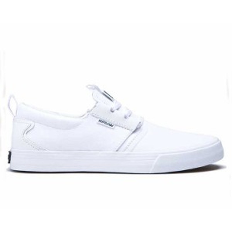 スープラ Flow フロー White White Gum ストリート スニーカー ローカット シューズ メンズ Supra Flow 025 通販 Lineポイント最大1 0 Get Lineショッピング