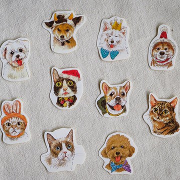 毛孩貼紙 | 毛孩速寫精選