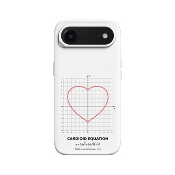 iPhone Air SolidX 白 - Valentine's Day Collection - 愛的方程式：心形（紅）
