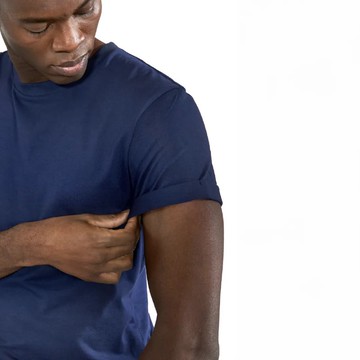 北歐極簡 - Roll-Up Tee 捲袖圓領T - 深藍